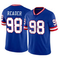 Tocy NY.Giants #98 DJ Reader Player Royal Classic Vapor Home Game Stitched Jerseys