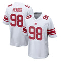 Tocy NY.Giants #98 DJ Reader Player White Home Game Stitched Jerseys