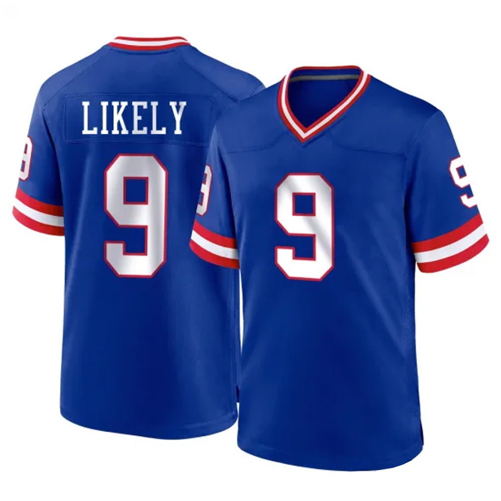 Tocy NY.Giants #9 Lsaiah Likely Player Royal Classic Home Game Stitched Jerseys