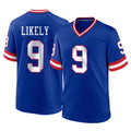 Tocy NY.Giants #9 Lsaiah Likely Player Royal Classic Home Game Stitched Jerseys