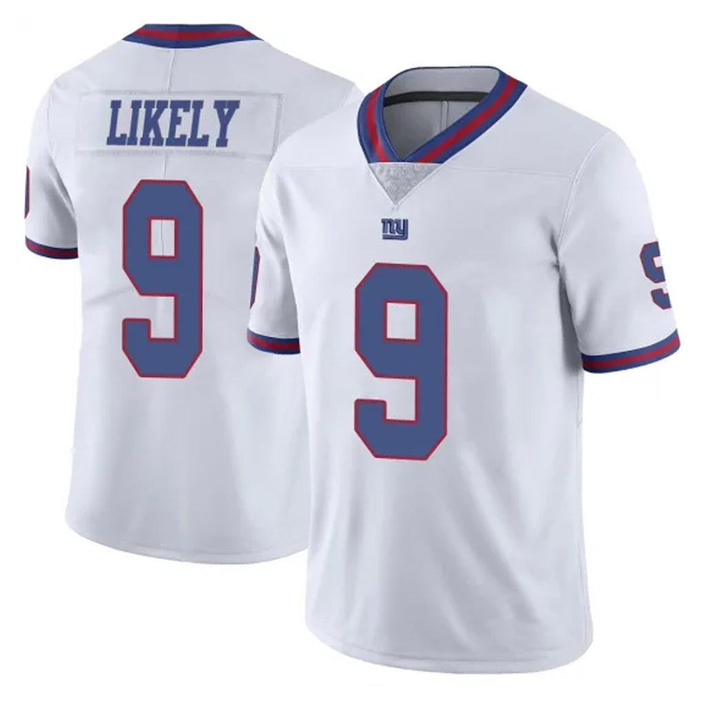 Tocy NY.Giants #9 Lsaiah Likely Player White Color Rush Home Game Stitched Jerseys