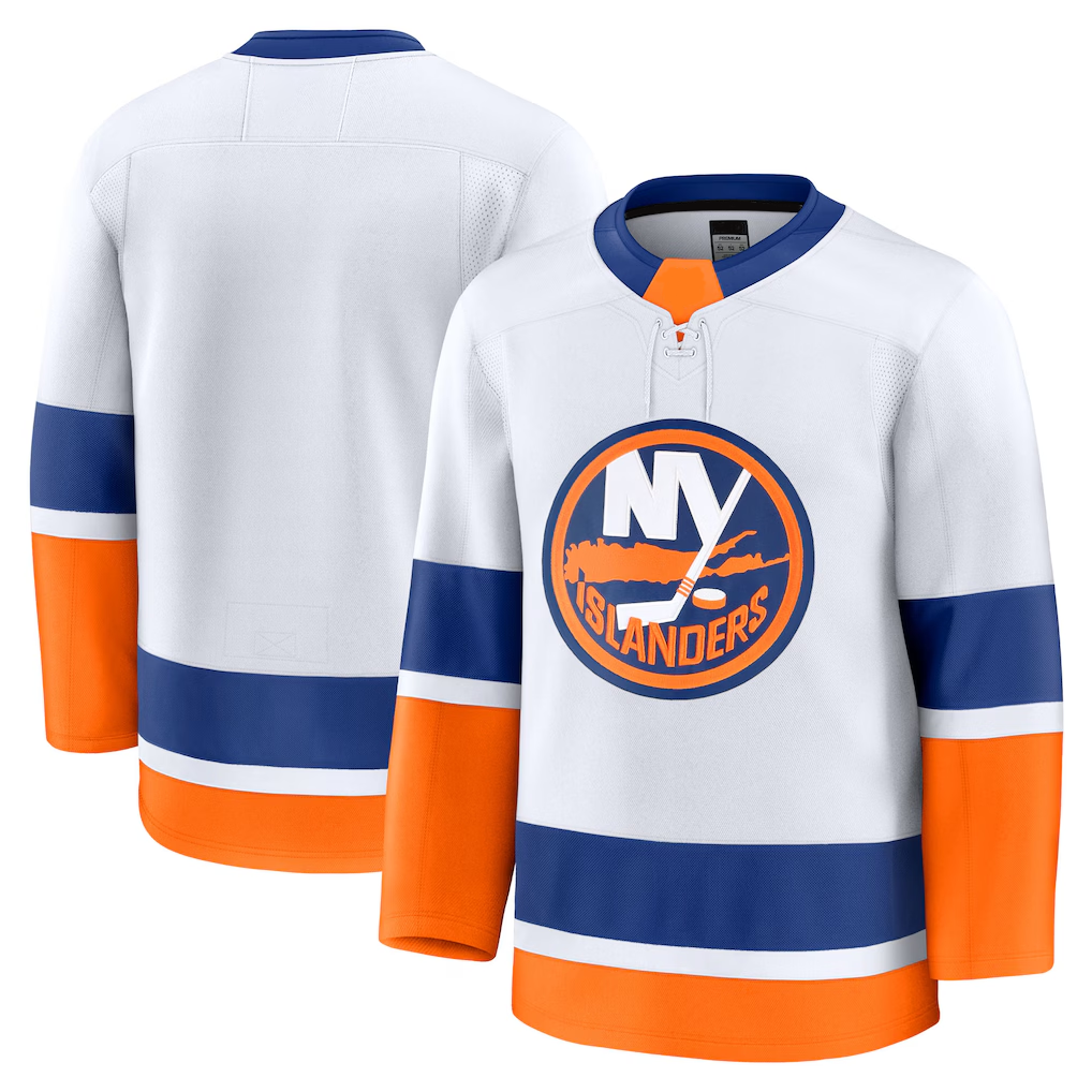 Tocy NY.Islanders White Away Premium Jerseys
