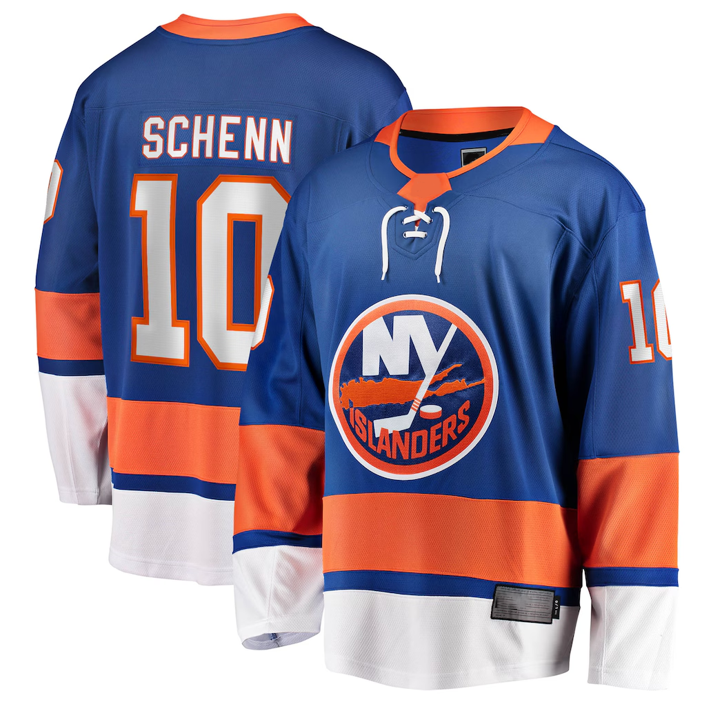 Tocy NY.Islanders #10 Brayden Schenn Blue Home Breakaway Jerseys
