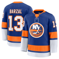 Tocy NY.Islanders #13 Mathew Barzal Royal Home Premium Jerseys