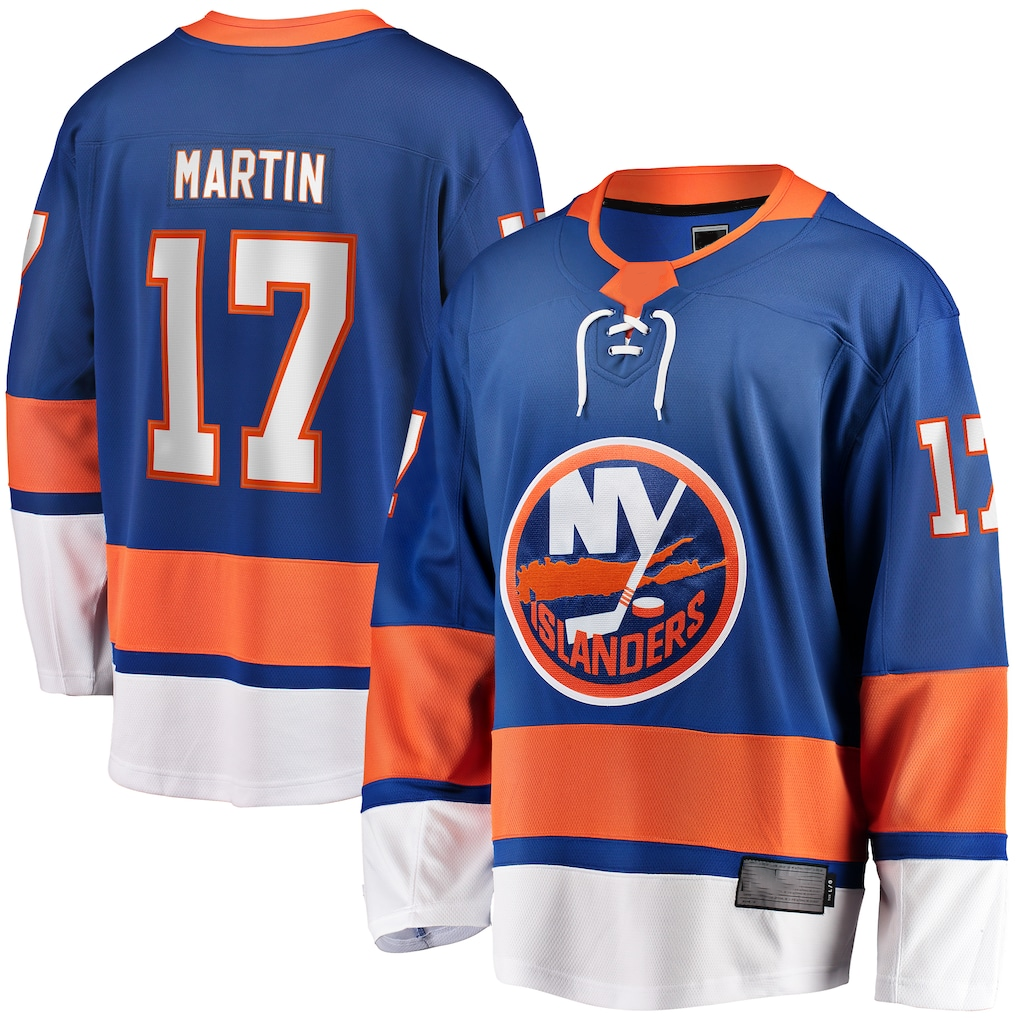 Tocy NY.Islanders #17 Matt Martin Home Breakaway Player Jerseys - Royal