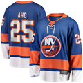 Tocy NY.Islanders #25 Sebastian Aho Royal Home Breakaway Player Jerseys