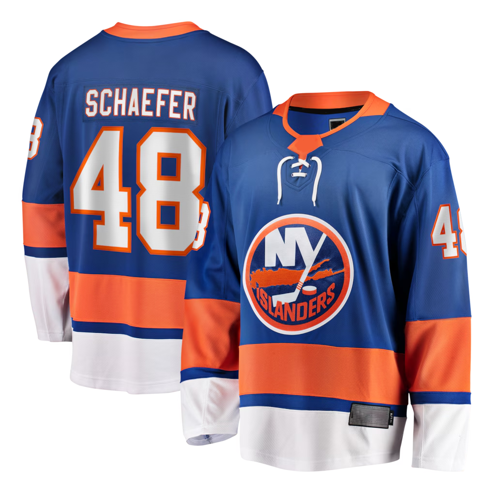 Tocy NY.Islanders #48 Matthew Schaefer Royal Home Breakaway Player Jerseys