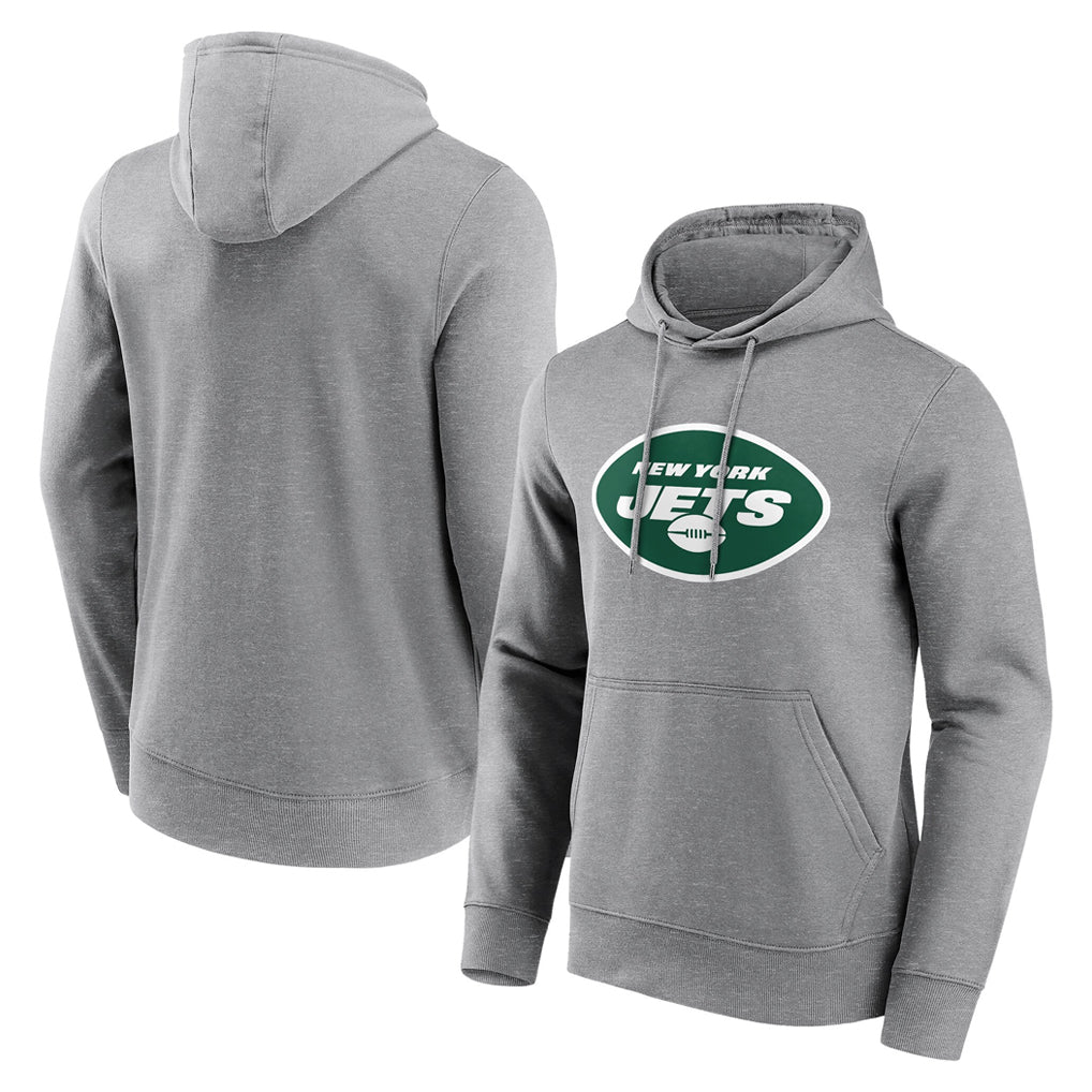 Tocy NY.Jets Gray LOGO Pullover Hoodies Limited Game Blank Player Stitched Jerseys