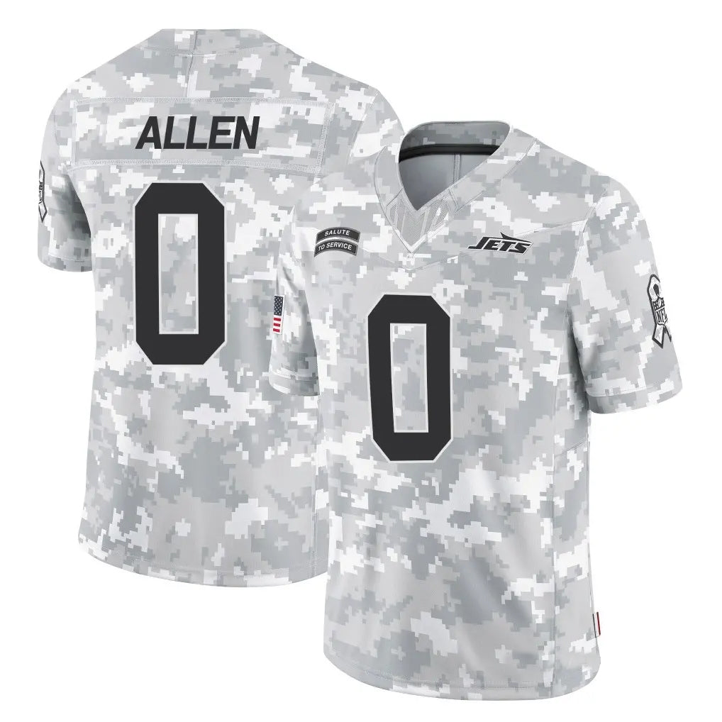 tocy NY.Jets #0 Braelon Allen Player Arctic Camo Salute to Service Limited Stitched Jerseys