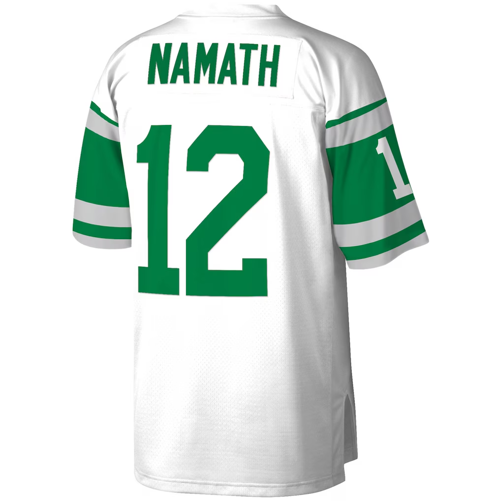 Tocy NY.Jets #12 Joe Namath Mitchell & Ness White Legacy Replica Jersey