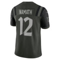 tocy NY.Jets #12 Joe Namath Player Gotham Green Rivalries Collection Limited Stitched Jerseys
