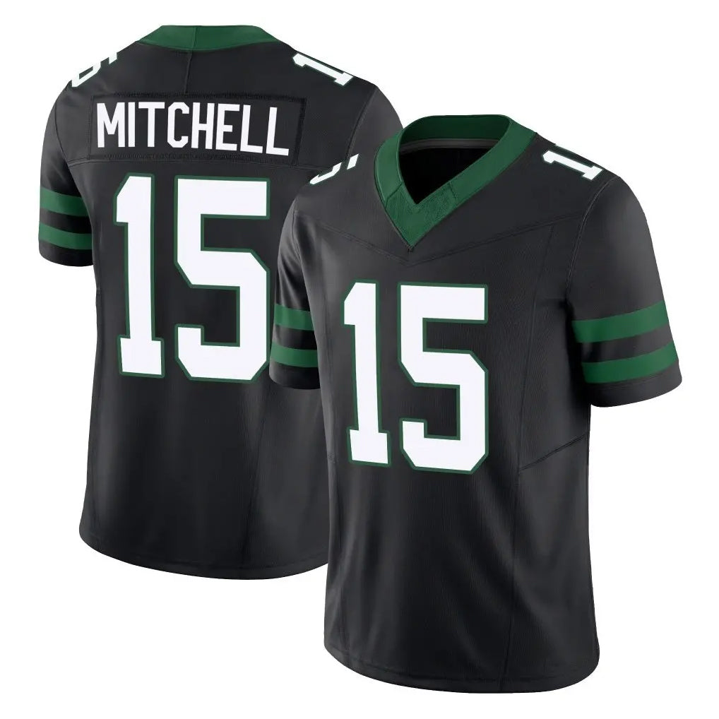 Tocy NY.Jets #15 Adonai Mitchell Player Black Limited Legacy Vapor F.U.S.E. Home Game Stitched Jerseys