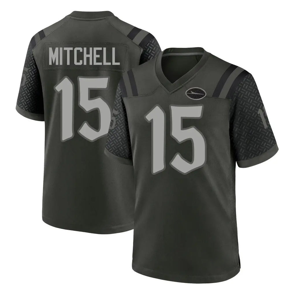 Tocy NY.Jets #15 Adonai Mitchell Player Green 2025 Rivalries Collection Home Game Stitched Jerseys