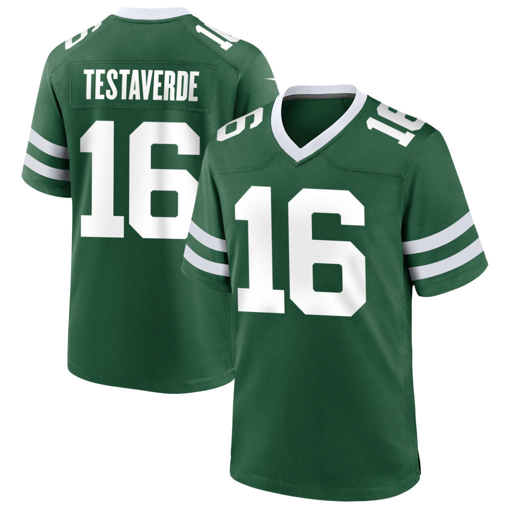 tocy NY.Jets #16 Vinny Testaverde Player Green Home Game Stitched Jerseys