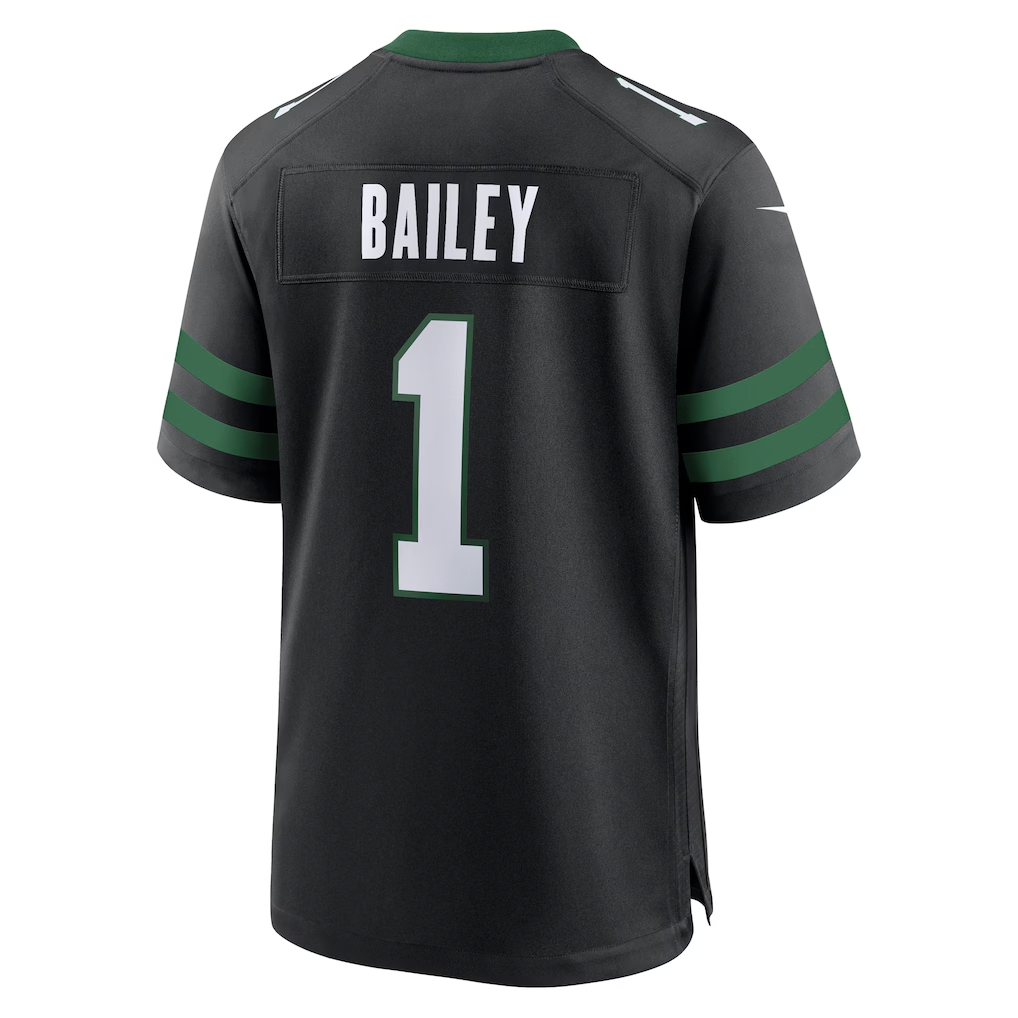 tocy NY.Jets #1 David Bailey Legacy Black Alternate Game Player Stitched Jerseys