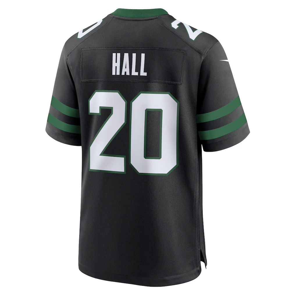 tocy NY.Jets #20 Breece Hall Legacy Black Alternate Game Stitched Jerseys