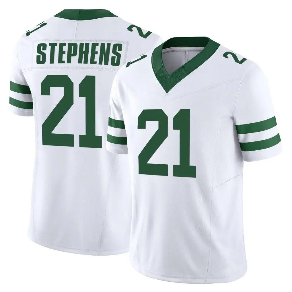 Tocy NY.Jets #21 Brandon Stephens Player White Legacy Limited Vapor F.U.S.E. Home Game Stitched Jerseys