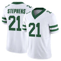 Tocy NY.Jets #21 Brandon Stephens Player White Legacy Limited Vapor F.U.S.E. Home Game Stitched Jerseys