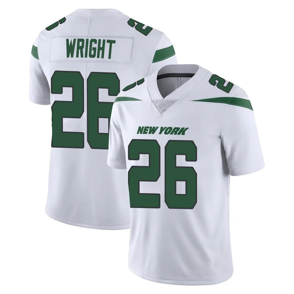 Tocy NY.Jets #26 Nahshon Wright Player White Spotlight Limited Vapor Home Game Stitched Jerseys