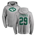 Tocy NY.Jets #29 Minkah Fitzpatrick Player Gray LOGO Pullover Hoodies Limited Game Stitched Jerseys