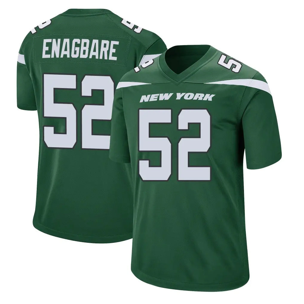 Tocy NY.Jets #52 Kingsley Enagbare Player Green Home Game Stitched Jerseys