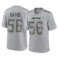 Tocy NY.Jets #56 Demario Davis Player Gray Limited Atmosphere Fashion Home Game Stitched Jerseys