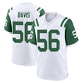 Tocy NY.Jets #56 Demario Davis Player White Classic Home Game Stitched Jerseys