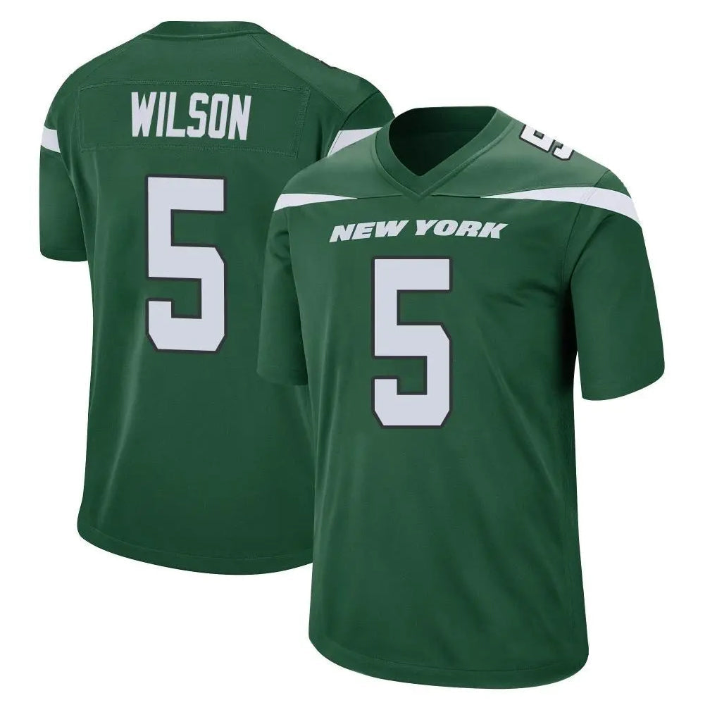 tocy NY.Jets #5 Garrett Wilson Player Green Game Stitched Jerseys