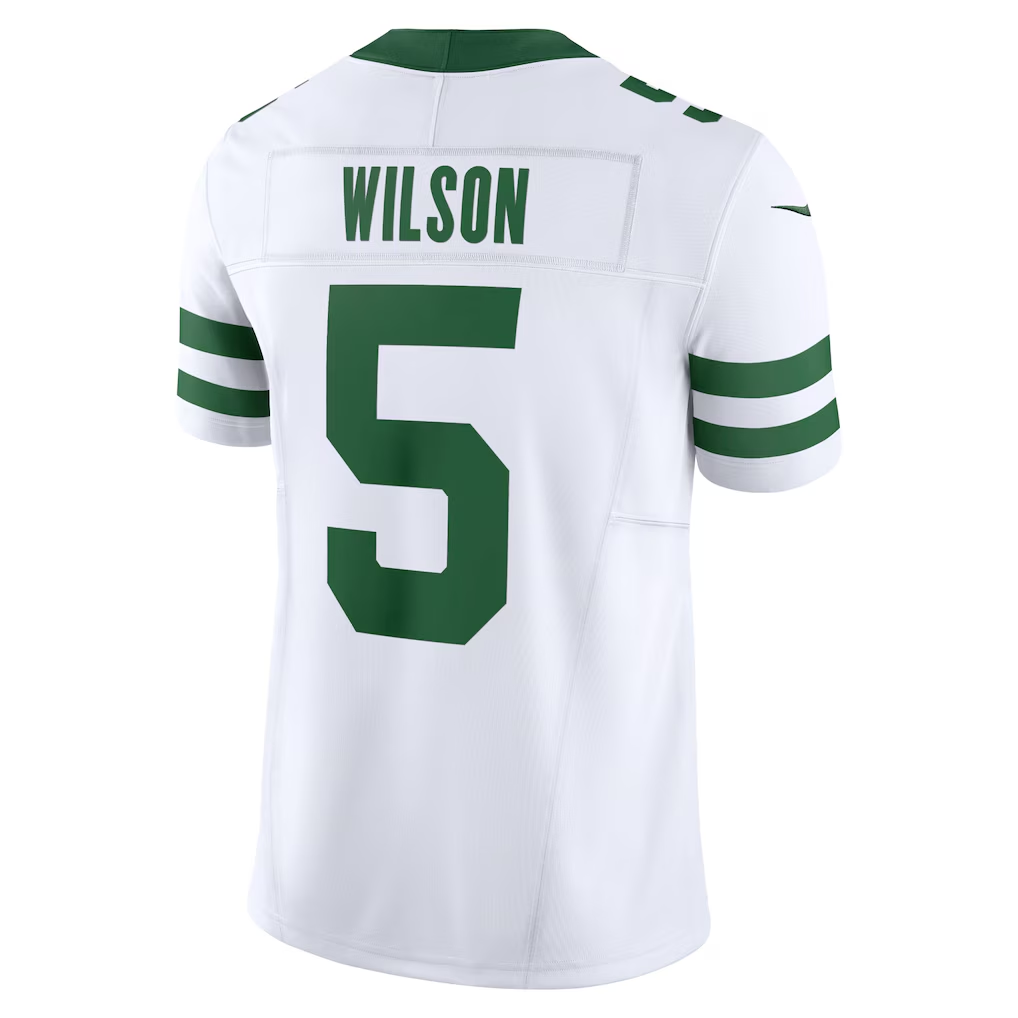 tocy NY.Jets #5 Garrett Wilson White Classic Alternate Vapor F.U.S.E. Limited Stitched Jerseys
