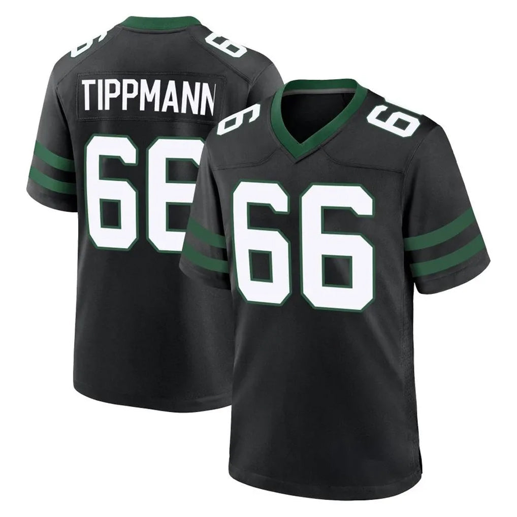 Tocy NY.Jets #66 Joe Tippmann Player Black Legacy Home Game Stitched Jerseys