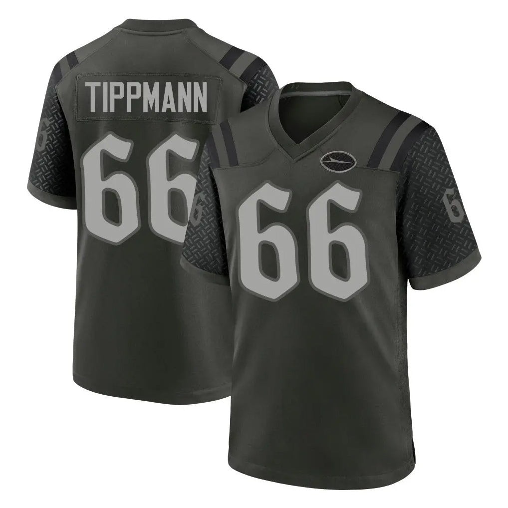 Tocy NY.Jets #66 Joe Tippmann Player Green 2025 Rivalries Collection Home Game Stitched Jerseys