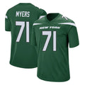 Tocy NY.Jets #71 Josh Myers Player Green Home Game Stitched Jerseys