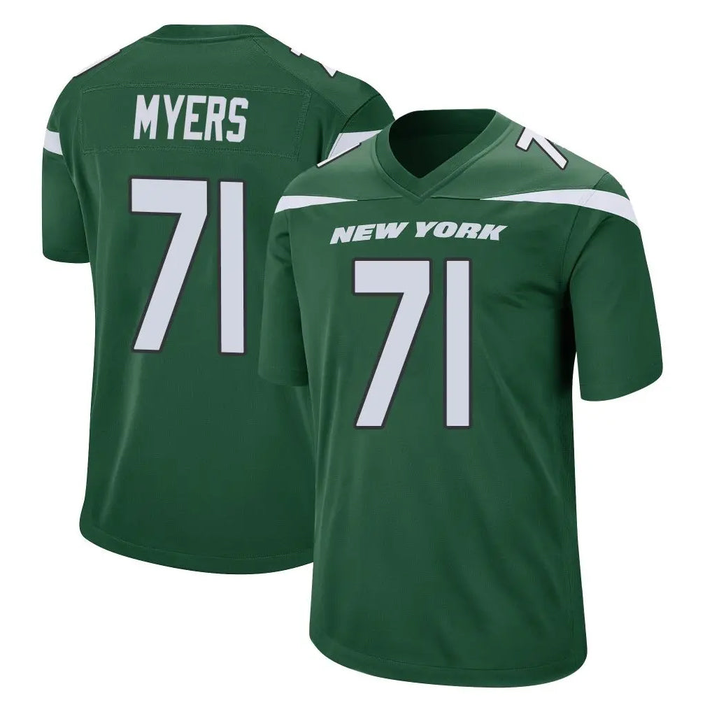 Tocy NY.Jets #71 Josh Myers Player Green Home Game Stitched Jerseys