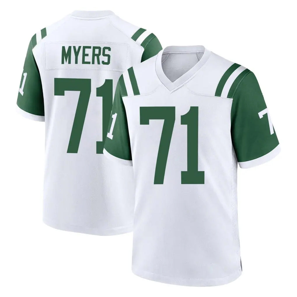 Tocy NY.Jets #71 Josh Myers Player White Classic Home Game Stitched Jerseys