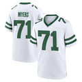 Tocy NY.Jets #71 Josh Myers Player White Legacy Home Game Stitched Jerseys