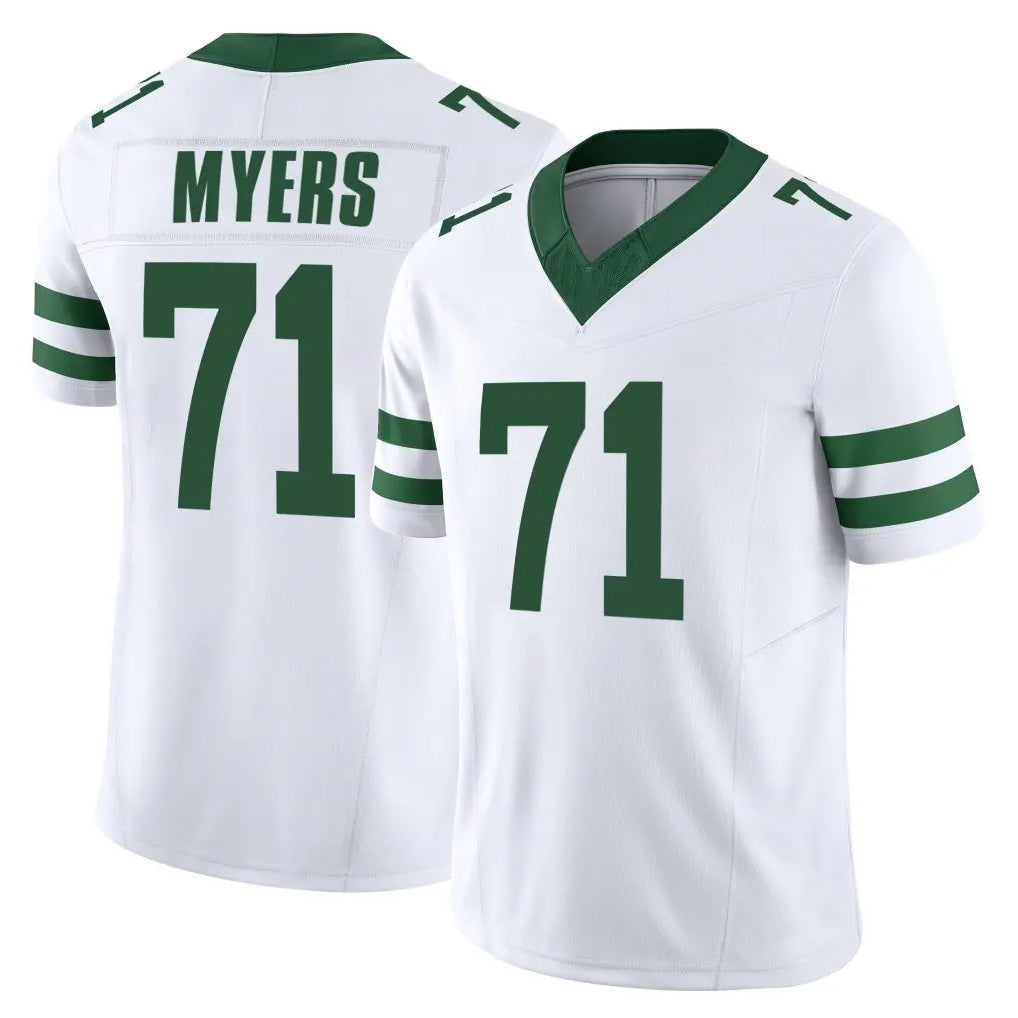 Tocy NY.Jets #71 Josh Myers Player White Legacy Limited Vapor F.U.S.E. Home Game Stitched Jerseys