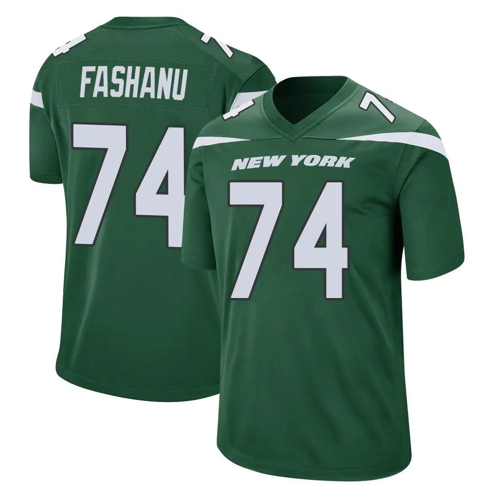 Tocy NY.Jets #74 Olu Fashanu Player Green Home Game Stitched Jerseys