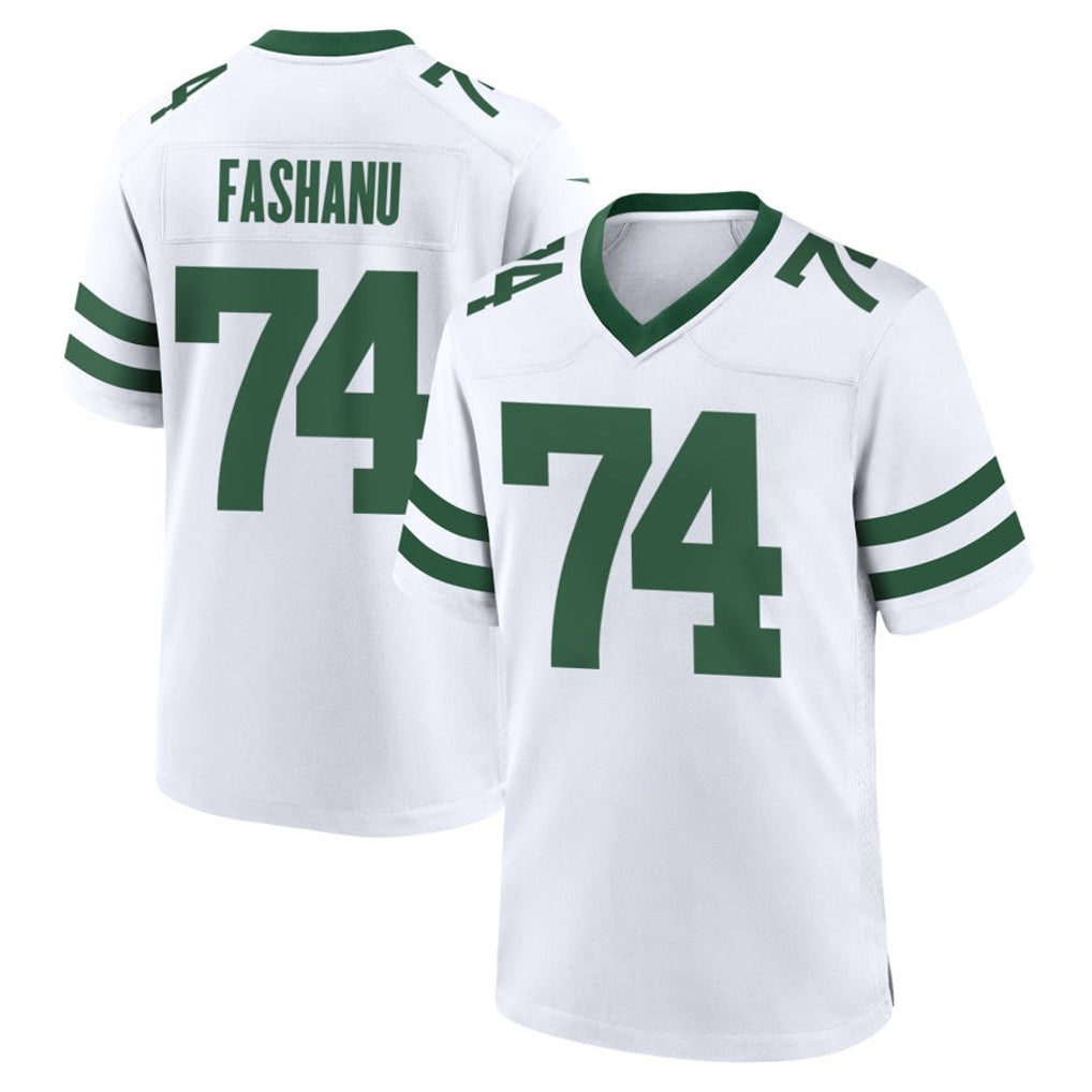 Tocy NY.Jets #74 Olu Fashanu Player White Legacy Home Game Stitched Jerseys