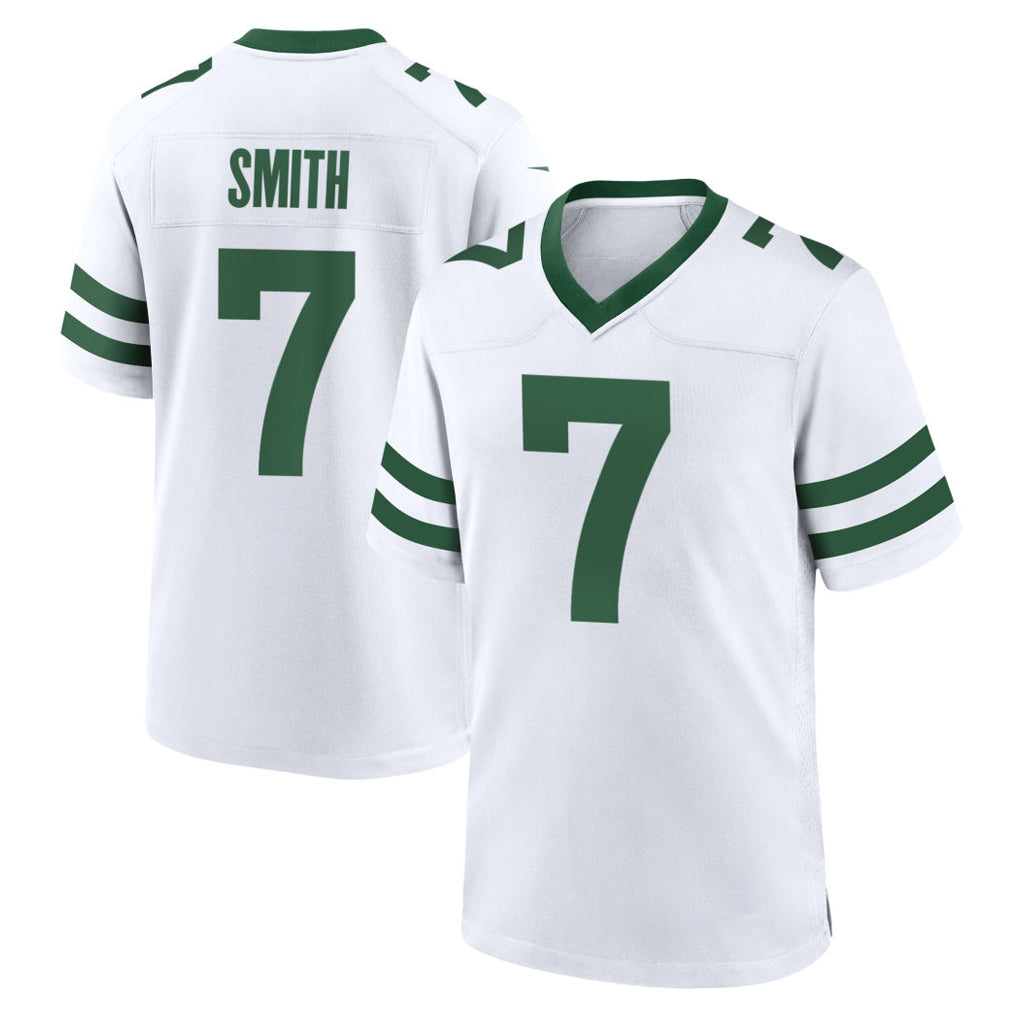 Tocy NY.Jets #7 Geno Smith Player White Legacy Home Game Stitched Jerseys