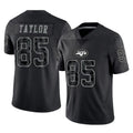 Tocy NY.Jets #85 Mason Taylor Player Stealth Black Limited Reflective Home Game Stitched Jerseys
