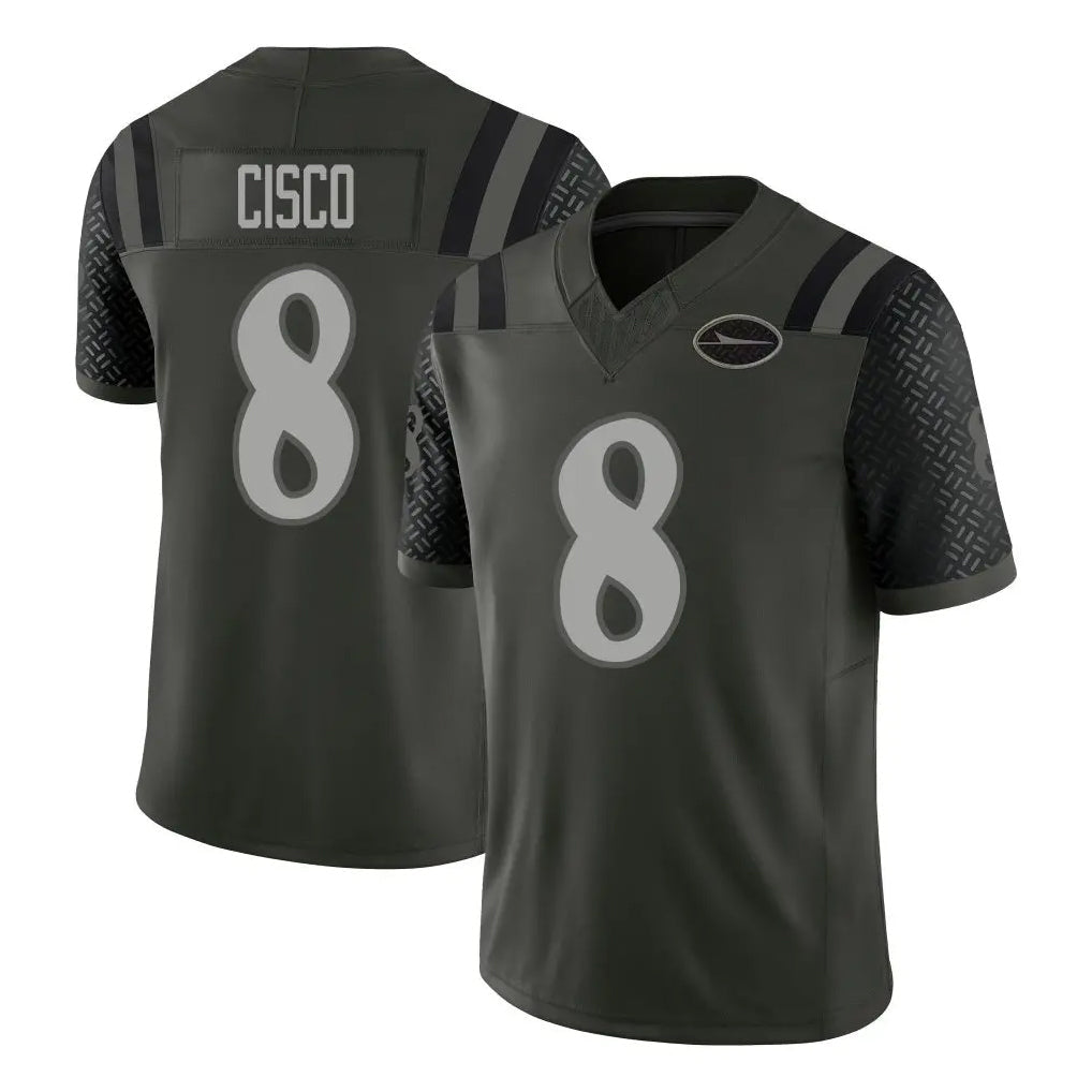 Tocy NY.Jets #8 Andre Cisco Player Green Limited 2025 Rivalries Collection Home Game Stitched Jerseys