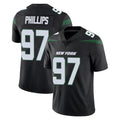Tocy NY.Jets #97 Harrison Phillips Player Stealth Black Limited Vapor Home Game Stitched Jerseys