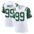 Tocy NY.Jets #99 T'Vondre Sweat Player White Classic Home Game Stitched Jerseys