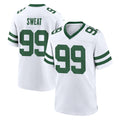 Tocy NY.Jets #99 T'Vondre Sweat Player White Legacy Home Game Stitched Jerseys