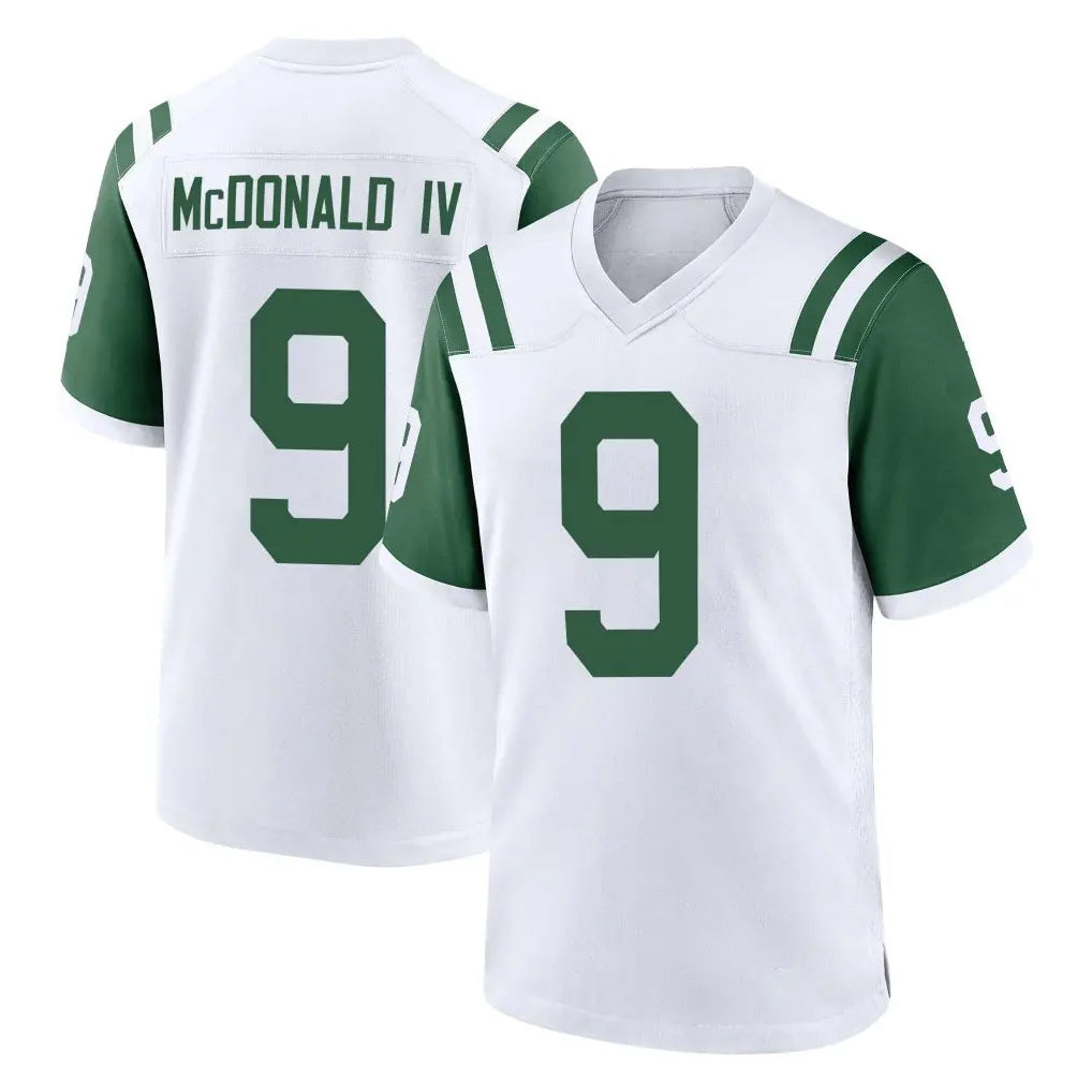 Tocy NY.Jets #9 Will McDonald IV Player White Classic Home Game Stitched Jerseys