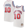 tocy NY.Knicks #10 Walt Frazier Mitchell & Ness White Hardwood Classics Swingman Jerseys