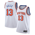 tocy NY.Knicks #13 Tyler Kolek White Swingman Jerseys - Association Edition