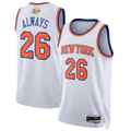 tocy NY.Knicks #26  White 2026 Finals Champions Always 26 Swingman Jerseys - Association Edition