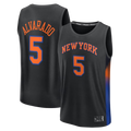 tocy NY.Knicks #5 Jose Alvarado  Black Fast Break Replica Jerseys - Statement Edition