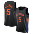 tocy NY.Knicks #5 Jos¨¦ Alvarado Black Swingman Jerseys - Statement Edition